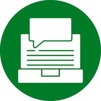 Swift Learn Glyph Circle Icon vector