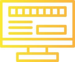 Byte Quest Linear Gradient Icon vector