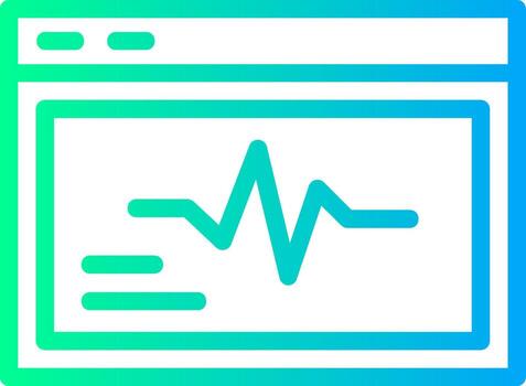 Ace Spark Linear Gradient Icon vector