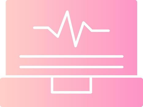 Edu Pulse Solid Multi Gradient Icon vector