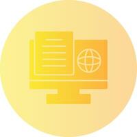 Study Swift Gradient Circle Icon vector