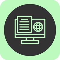 Study Swift Linear Round Icon vector