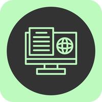 Study Swift Linear Round Icon vector