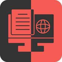 Study Swift Red Inverse Icon vector