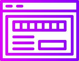 Ace Byte Linear Gradient Icon vector