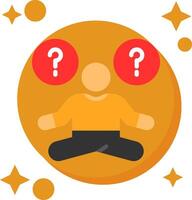 Quiz Zen Tailed Color Icon vector