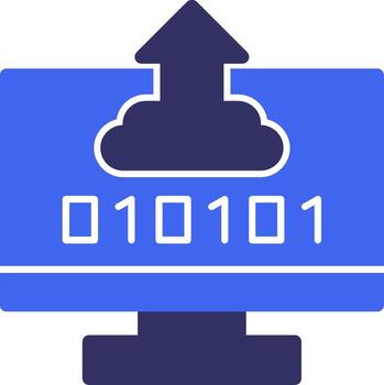 Byte Boost Solid Two Color Icon vector