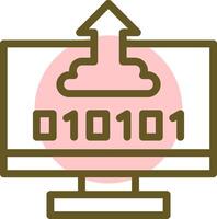 Byte Boost Linear Circle Icon vector