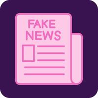 Fake News Vector Icon