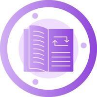 Study Sync Glyph Gradient Icon vector