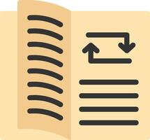 Study Sync Flat Icon vector