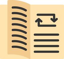 Study Sync Flat Icon vector