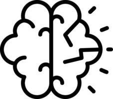 Mind Craze Line Icon vector