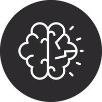 Mind Craze Inverted Icon vector