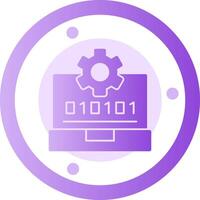 Swift Skill Glyph Gradient Icon vector