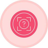 Snap Quiz Multicolor Circle Icon vector