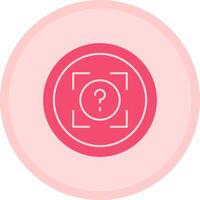 Snap Quiz Multicolor Circle Icon vector