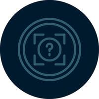 Snap Quiz Line Multi color Icon vector