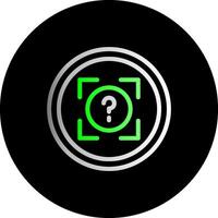 Snap Quiz Dual Gradient Circle Icon vector