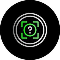 Snap Quiz Dual Gradient Circle Icon vector