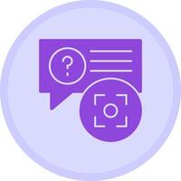 Quiz Snap Multicolor Circle Icon vector