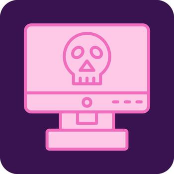 Computer Hacking Vector Icon