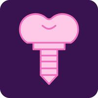 Dental Implant Vector Icon