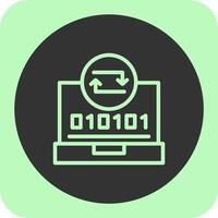 Swift Sync Linear Round Icon vector