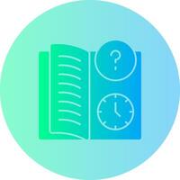 Quiz Flex Gradient Circle Icon vector