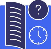Quiz Flex Solid Two Color Icon vector