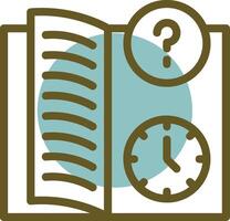 Quiz Flex Linear Circle Icon vector