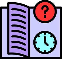 Quiz Flex Line Filled Icon vector
