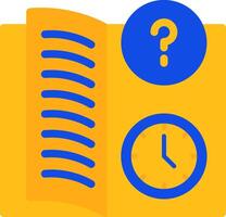 Quiz Flex Flat Two Color Icon vector