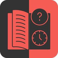 Quiz Flex Red Inverse Icon vector