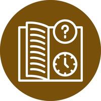 Quiz Flex Outline Circle Icon vector