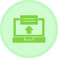 Laptop with Apply Now button Multicolor Circle Icon vector