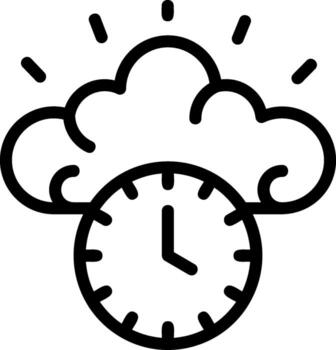 rápido inteligente línea icono vector