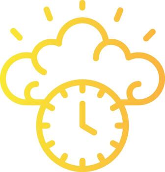 Quick Smart Linear Gradient Icon vector