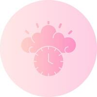 Quick Smart Gradient Circle Icon vector