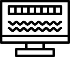 Byte Wave Line Icon vector