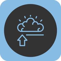 Mind Swipe Linear Round Icon vector