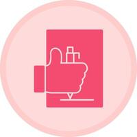 Hand with pen for note taking Multicolor Circle Icon vector