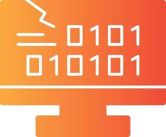 byte manía sólido multi degradado icono vector