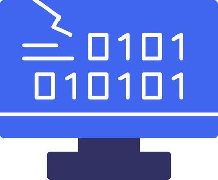 byte manía sólido dos color icono vector