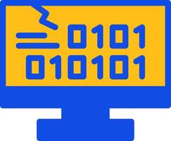 Byte Craze Flat Two Color Icon vector