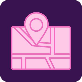 icono de vector de mapa