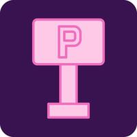 Parking Sign Vector Icon