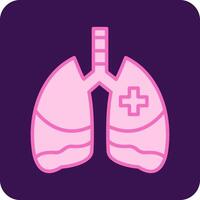 icono de vector de pulmones