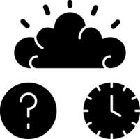 Quiz Flex IQ Glyph Icon vector