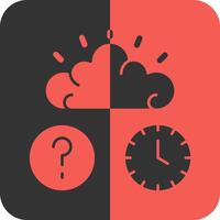 Quiz Flex IQ Red Inverse Icon vector